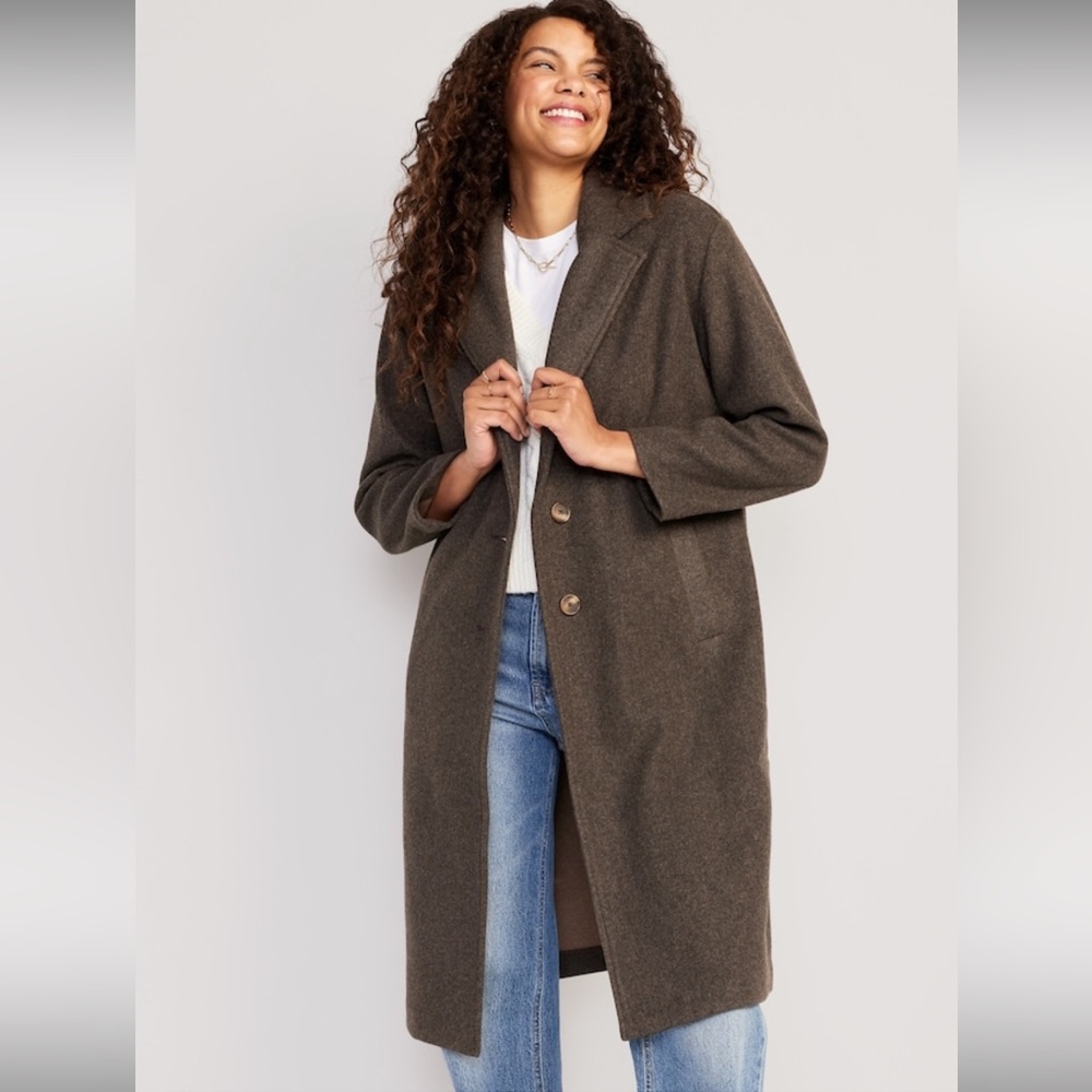Soft-brushed Long Over Coat